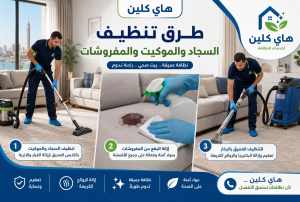 طرق تنظيف السجاد والموكيت والمفروشات